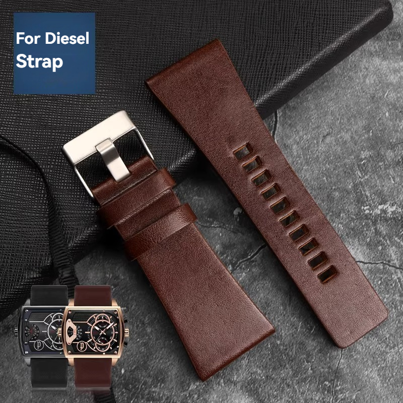 Diesel Watches Smartwatch - ขนาดใหญ่ขนาดนาฬิกาสําหรับดีเซล DZ4318 DZ7395 DZ1657 DZ4519 หนัง