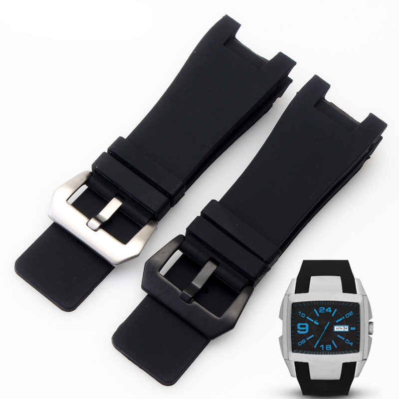 Diesel Watches Smartwatch - 32x ยางซิลิโคน 18 มม.นาฬิกาสายรัดสแตนเลสสตีลสำหรับดีเซล DZ1216 DZ4246