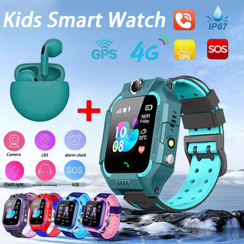 Smartwatch Watches For Kids With Gps - เด็กใหม่นาฬิกาสมาร์ท SOS นาฬิกาโทรศัพท์ซิมการ์ด Ip67 กันน้ํารีโมทคอนโทรลสําหรับเด็กสําหรับ Ios
