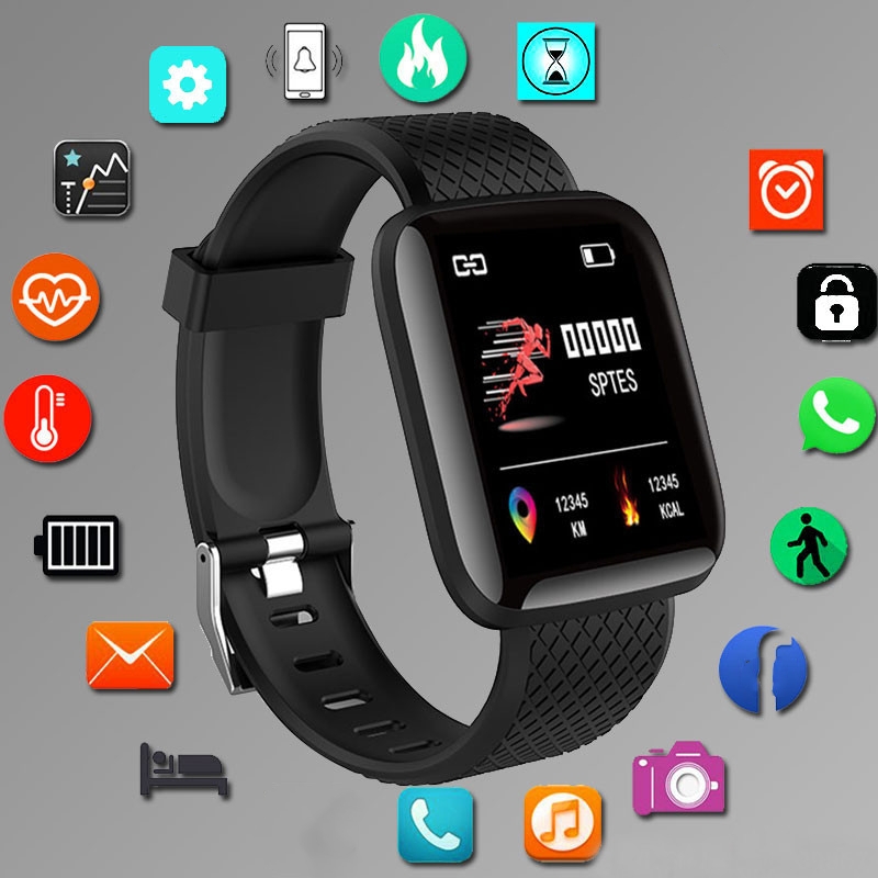 Smartwatch Watches Girls - กีฬาSmartwatchสร้อยข้อมือฟิตเนสการควบคุมเพลงผู้หญิงผู้ชายนาฬิกาสมาร์ทสําหรับAndroid Bluetoothนาฬิกาดิจิตอลนาฬิกาปลุกสภาพอากาศ