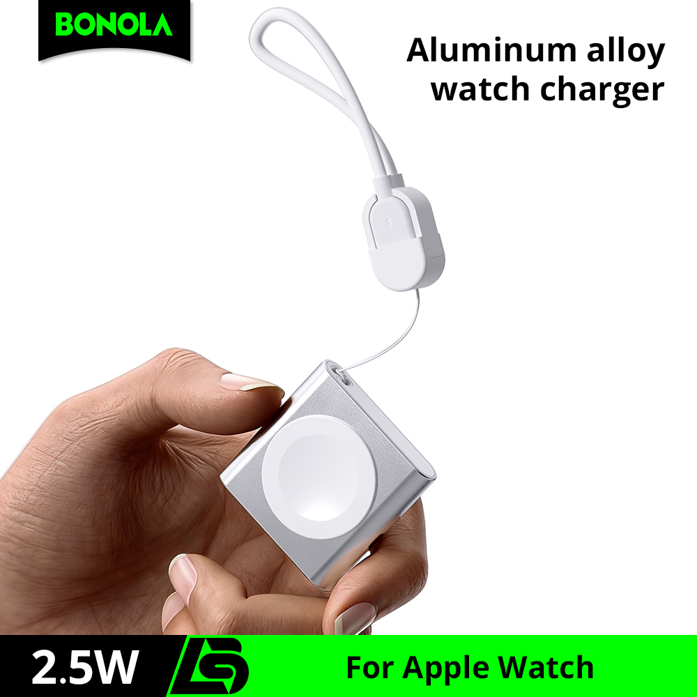 Smartwatch Apple Watch - โบโนลาสำหรับแอปเปิ้ลวอทช์ชาร์จแม่เหล็กแบบพกพา USB C สายเคเบิลแท่นชาร์จนาฬิกาแบบเร็วใช้งานร่วมกับแอปเปิ้ลวอทช์ 11/10/9/8/7/6/5