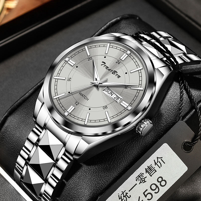 Smartwatch Trending Watches For Men - นาฬิกาผู้ชายแฟชั่นเทรนด์นาฬิกาข้อมือกันน้ำปฏิทินสายสแตนเลสนาฬิกาธุรกิจนาฬิกาควอทซ์นาฬิกาสำหรับผู้ชาย