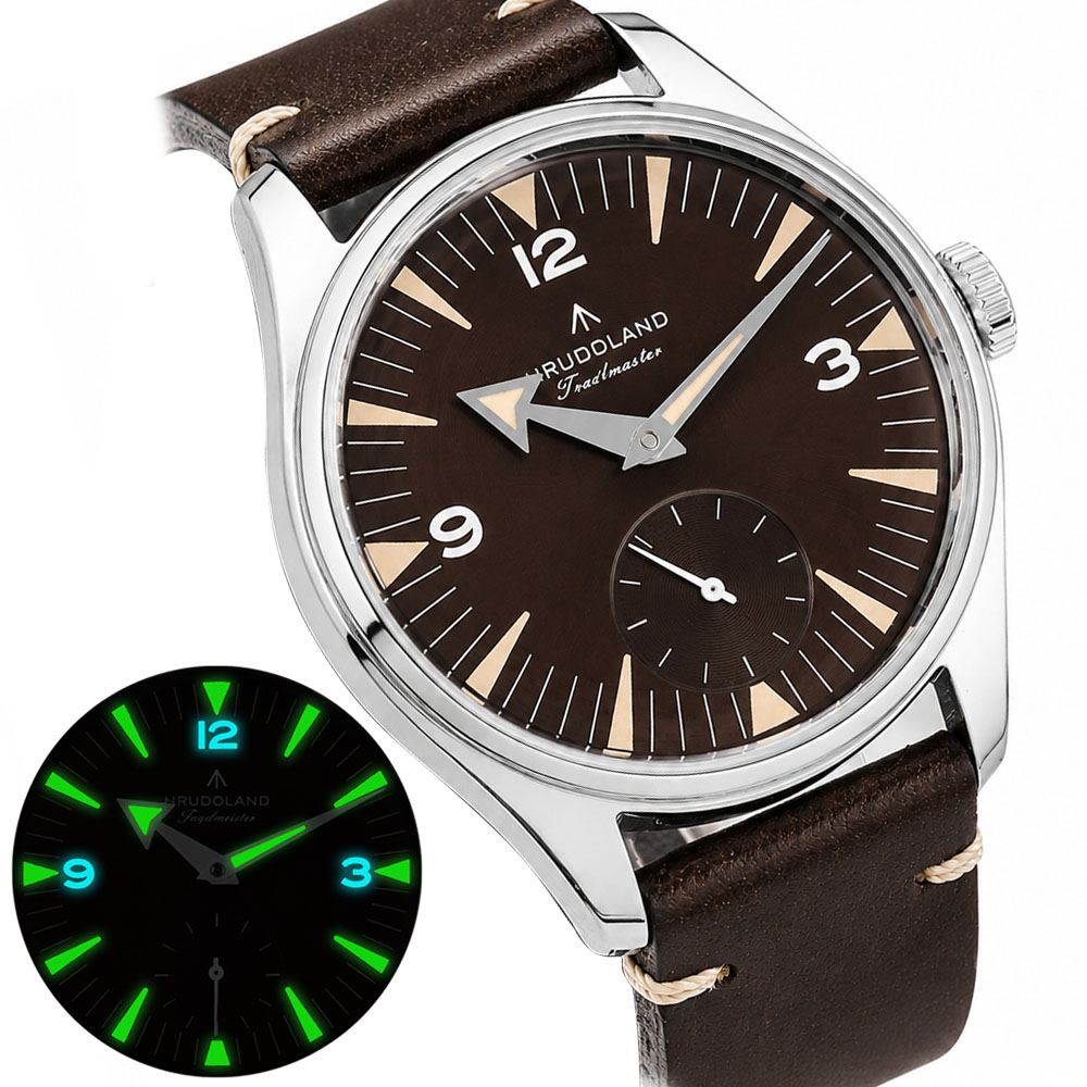 Vintage Digital Watch - HRUODLAND นาฬิกาผู้ชาย Vintage Field พร้อมเข็ม Broad