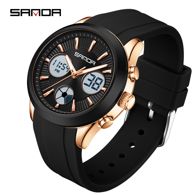 Smartwatch Watches Girls - นาฬิกาอิเล็กทรอนิกส์ SANDA แบบเรืองแสง ใช้งานได้ 3 ชั่วโมง
