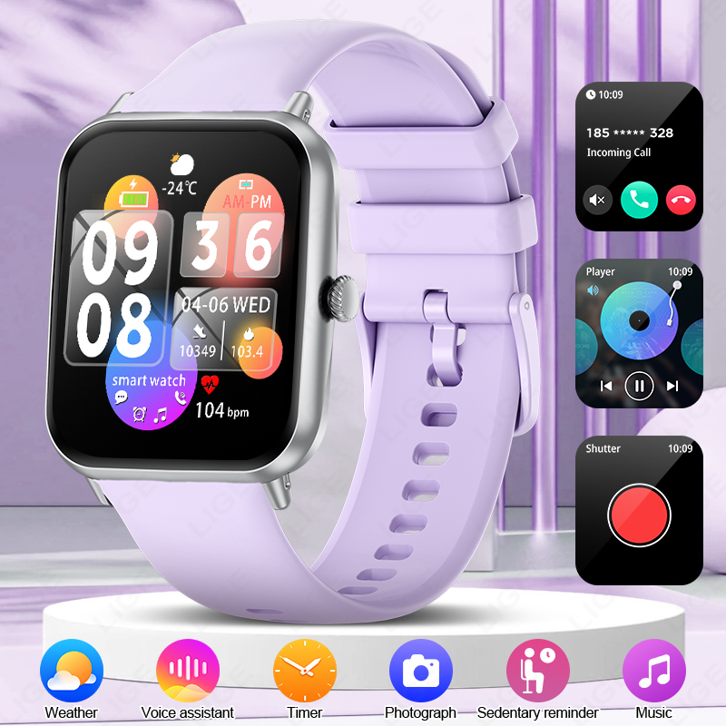 Smartwatch Ladies Watches For Women - LIGE แฟชั่น 1.83 
