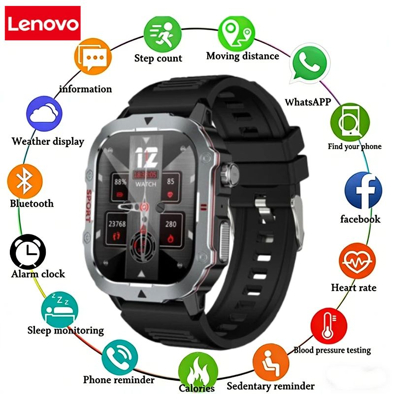 Smartwatch Watches For Kids With Gps - นาฬิกาอัจฉริยะ Lenovo C30PRO รองรับการเชื่อมต่อ GPS พร้อมเข็มทิศ