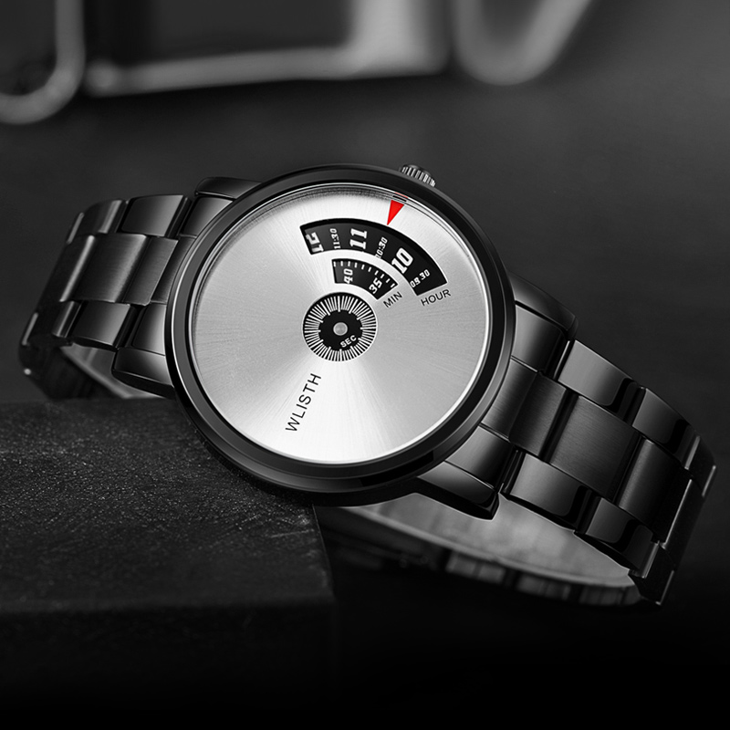 Smartwatch Trending Watches For Men - นาฬิกาข้อมือผู้ชายสไตล์หรูหรา ทันสมัย ผลิตจากสแตนเลสคุณภาพดี รุ่นเกาหลี กันน้ำ เหมาะสำหรับนักศึกษา