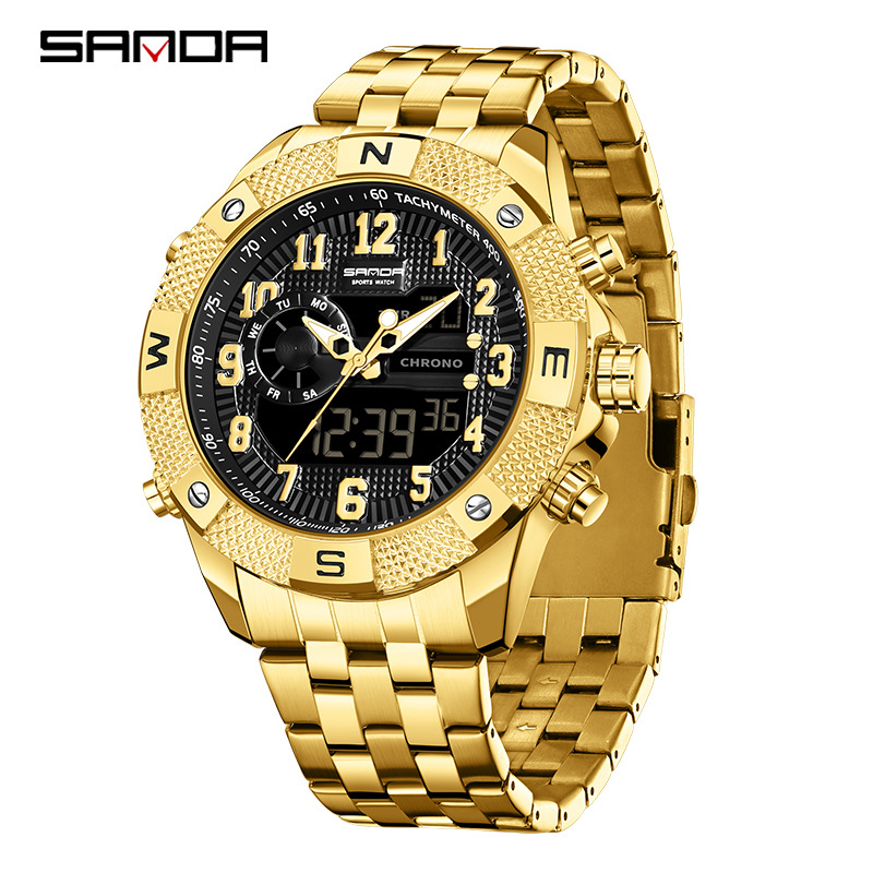 Smartwatch Trending Watches For Men - นาฬิกาอิเล็กทรอนิกส์ SANDA สำหรับวัยรุ่น ดีไซน์ทันสมัย มีเอกลักษณ์ สร้างสรรค์
