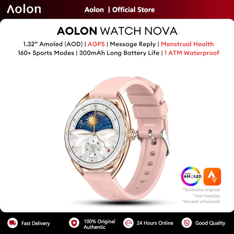 Smartwatch Watch Whatsapp - นาฬิกาอัจฉริยะ Aolon Nova หน้าจอ AMOLED 1.32