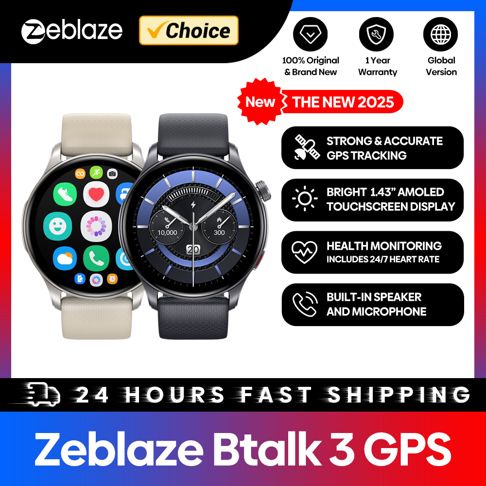 Hybrid Smartwatch - ใหม่ Zeblaze Btalk 3 GPS Smartwatch
