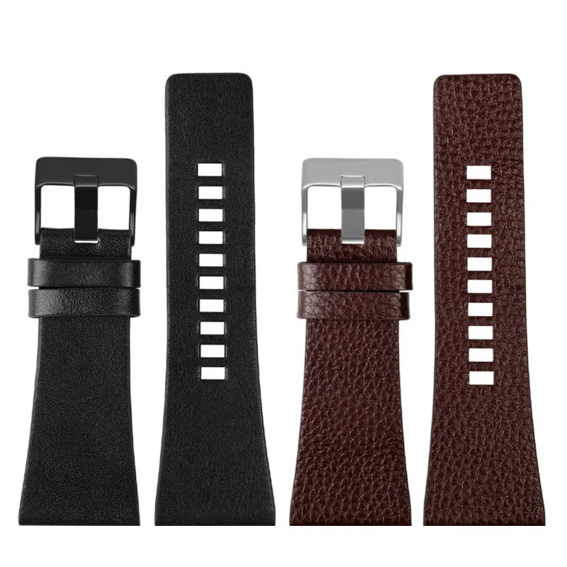 Diesel Watches Smartwatch - ลิ้นจี่ลวดลาย Cowhide นาฬิกาสําหรับชายดีเซล dz4318 dz7396 dz1206