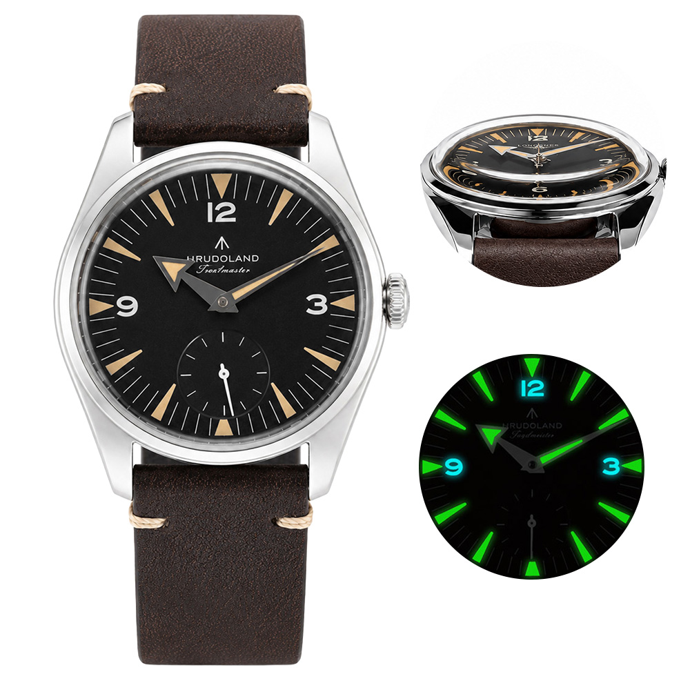 Vintage Digital Watch - HRUODLAND นาฬิกาผู้ชายสไตล์ Vintage Field Watch เข็ม