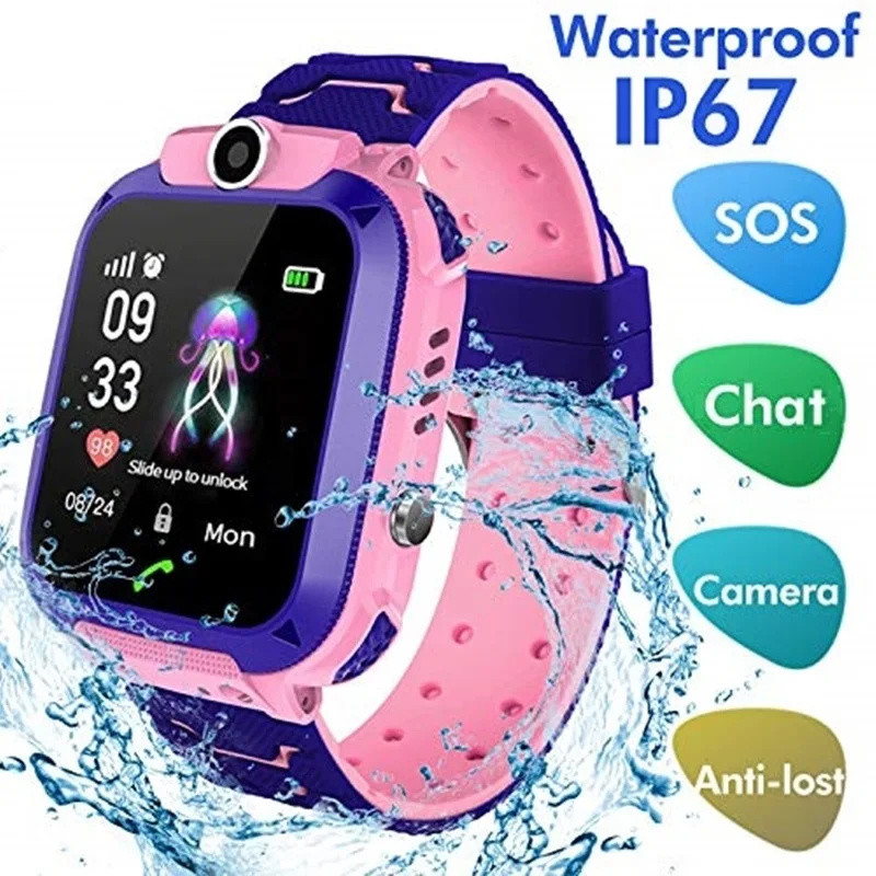 2G เด็กดูสมาร์ท SOS โทรตําแหน่ - Smartwatch Watches Girls บทวิจารณ์และราคา