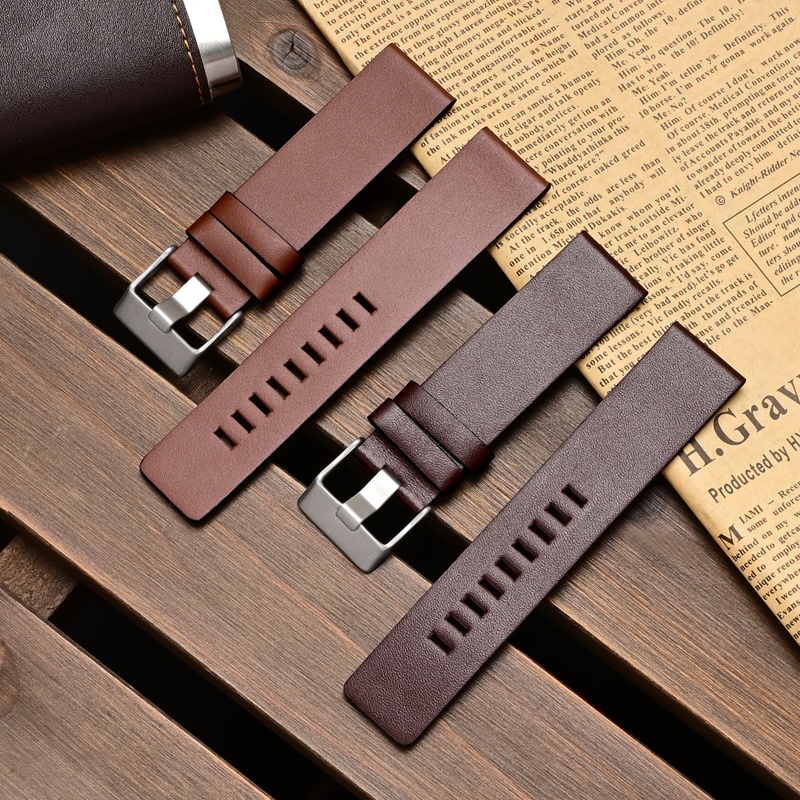 สายนาฬิกาหนังลายพินสำหรับผู้ชา - Diesel Watches Smartwatch บทวิจารณ์และราคา