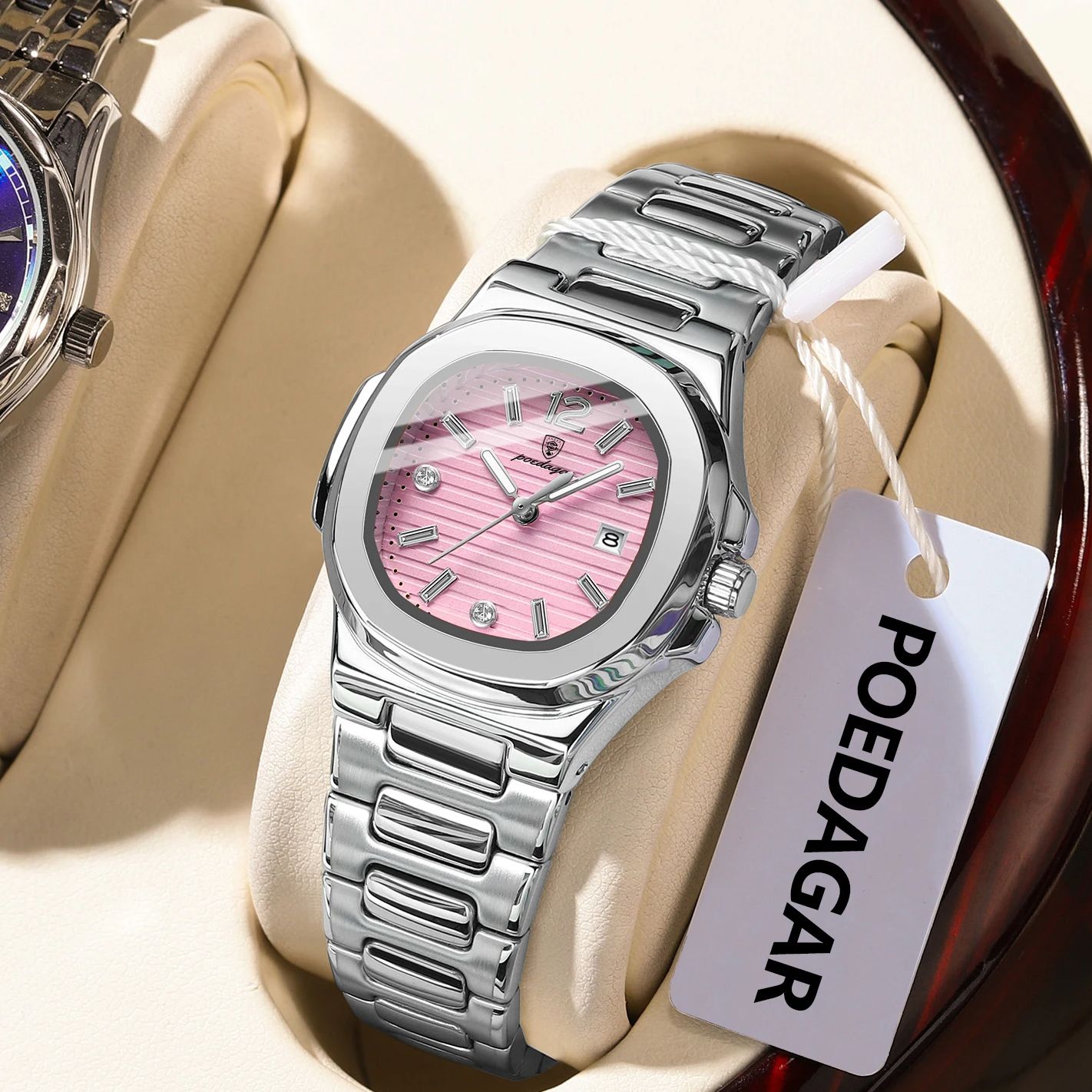 นาฬิกาข้อมือผู้หญิง POEDAGAR ส - Waterproof Diving Watch บทวิจารณ์และราคา