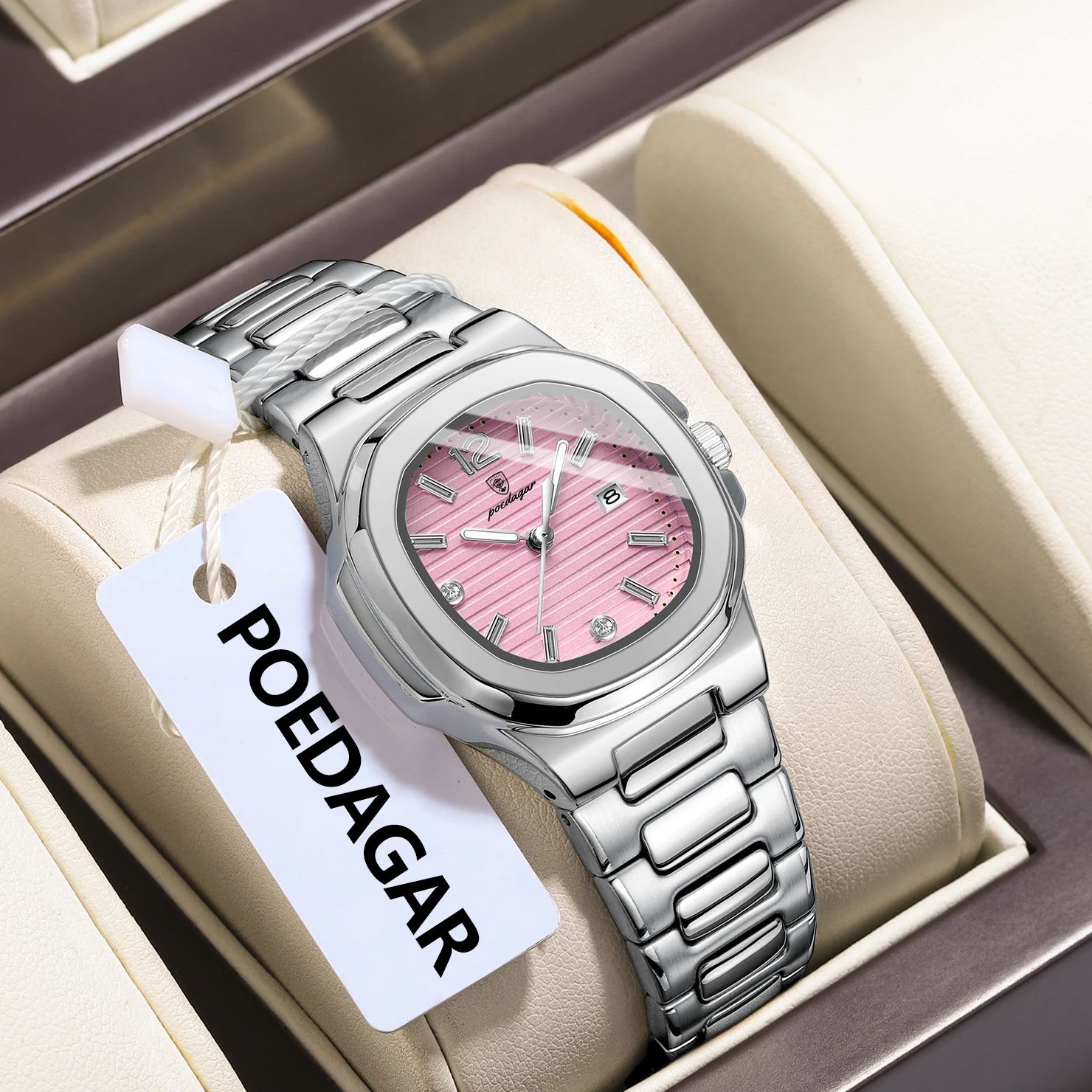 นาฬิกาข้อมือผู้หญิง POEDAGAR ส - Waterproof Diving Watch บทวิจารณ์และราคา