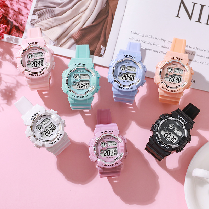 แฟชั่นนาฬิกาเด็กส่องสว่างกันน้ - Smartwatch Watches Girls บทวิจารณ์และราคา