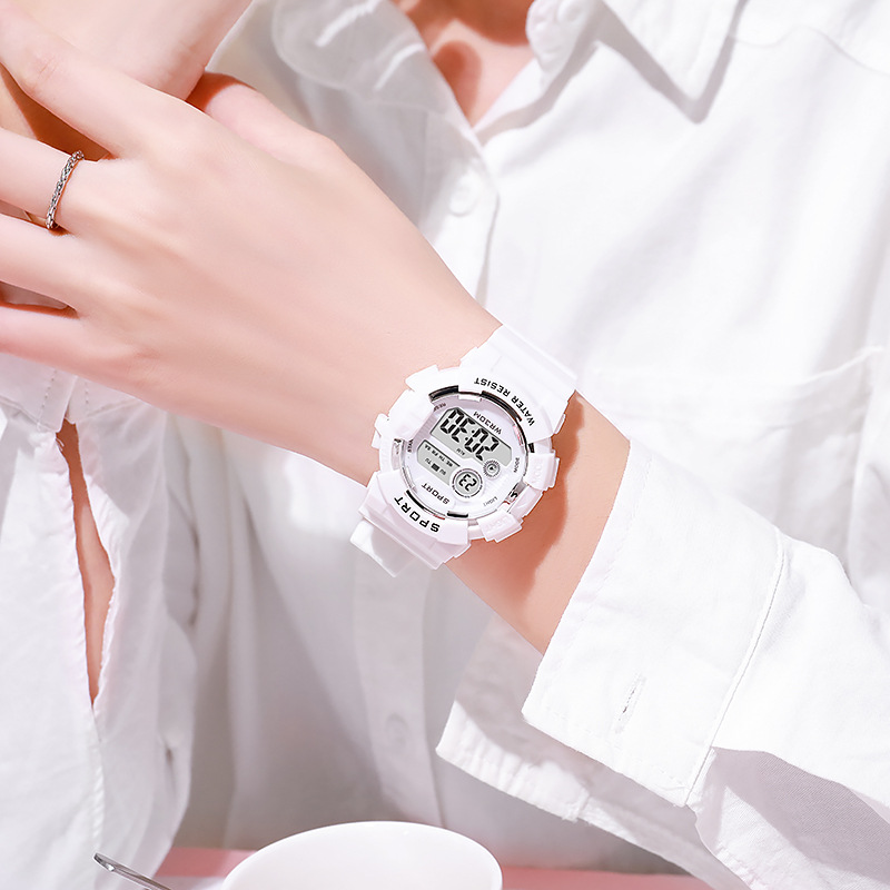 แฟชั่นนาฬิกาเด็กส่องสว่างกันน้ - Smartwatch Watches Girls บทวิจารณ์และราคา