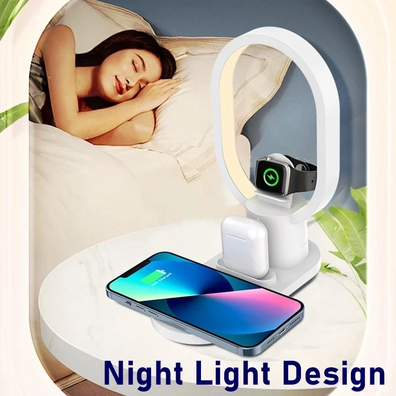 4in1 Night Light Wireless Char - Watch Xs8 บทวิจารณ์และราคา
