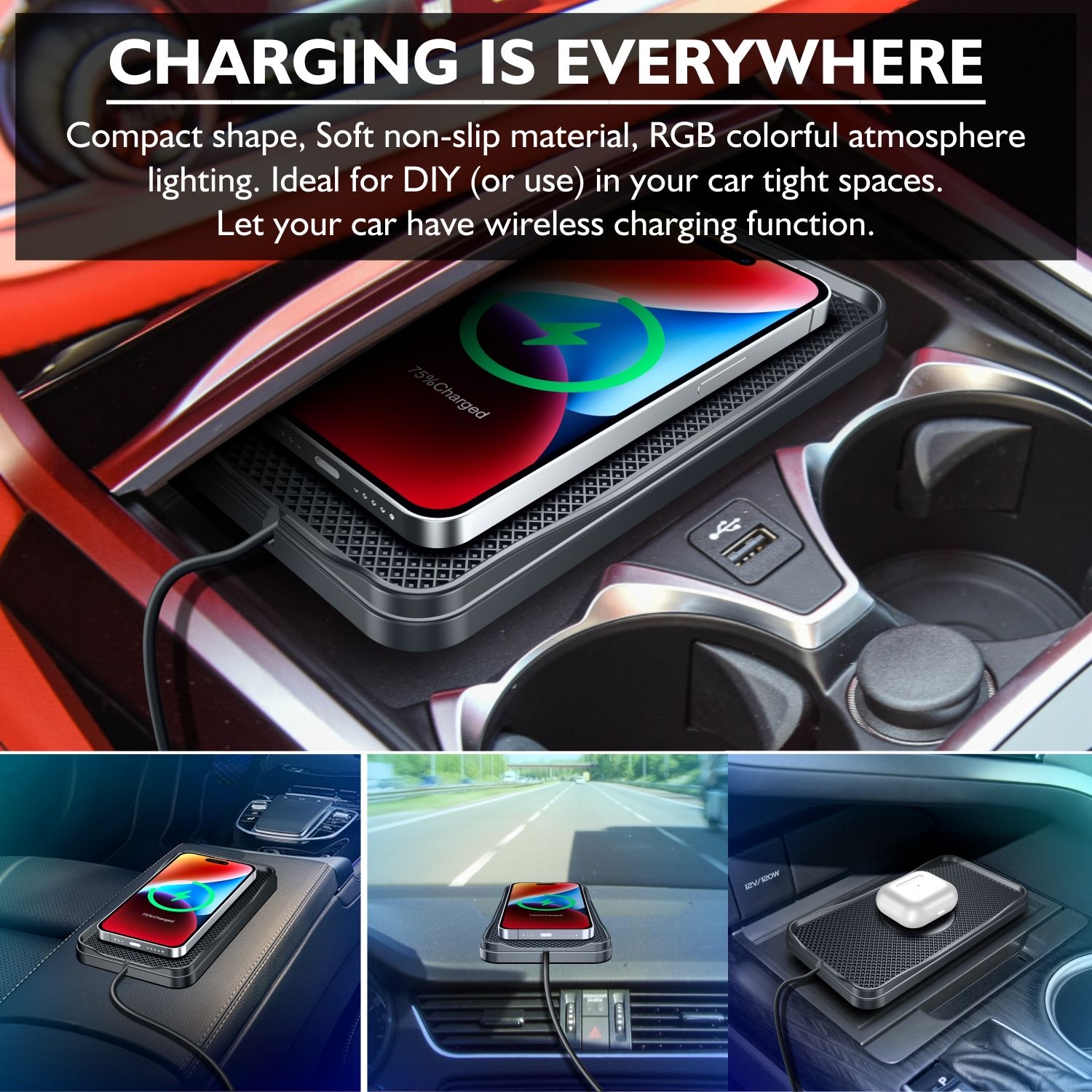 15W Wireless Charger Car Fast  - Watch Xs8 บทวิจารณ์และราคา