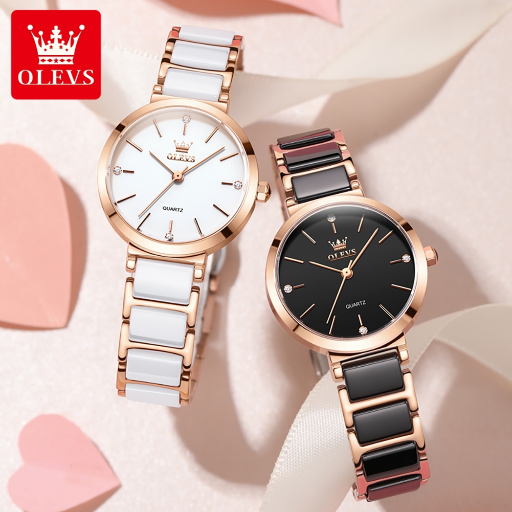นาฬิกาข้อมือผู้หญิง OLEVS รุ่น - Luxury Ceramic Watch บทวิจารณ์และราคา