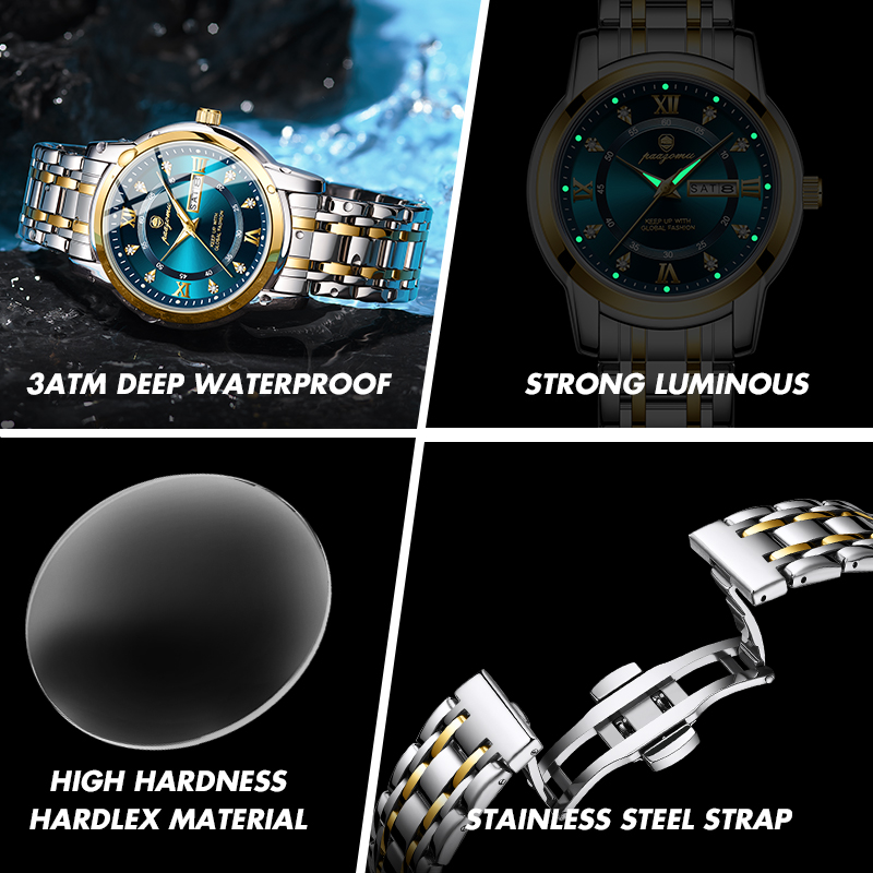 PAAZOMU นาฬิกาผู้ชายผู้หญิงเพช - Smartwatch Watches Girls บทวิจารณ์และราคา