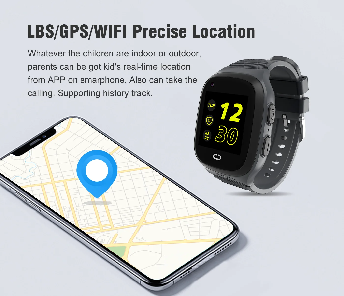 นาฬิกาสมาร์ทวอทช์เด็ก 4G พร้อม - Smartwatch Watches For Kids With Gps บทวิจารณ์และราคา