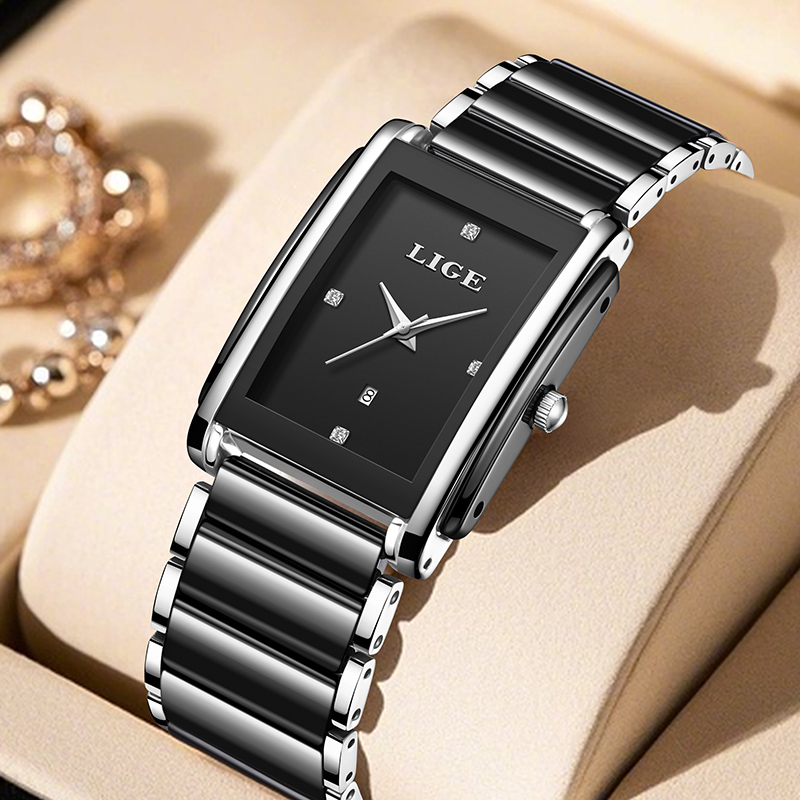นาฬิกาข้อมือผู้หญิง LIGE รุ่นใ - Luxury Ceramic Watch บทวิจารณ์และราคา