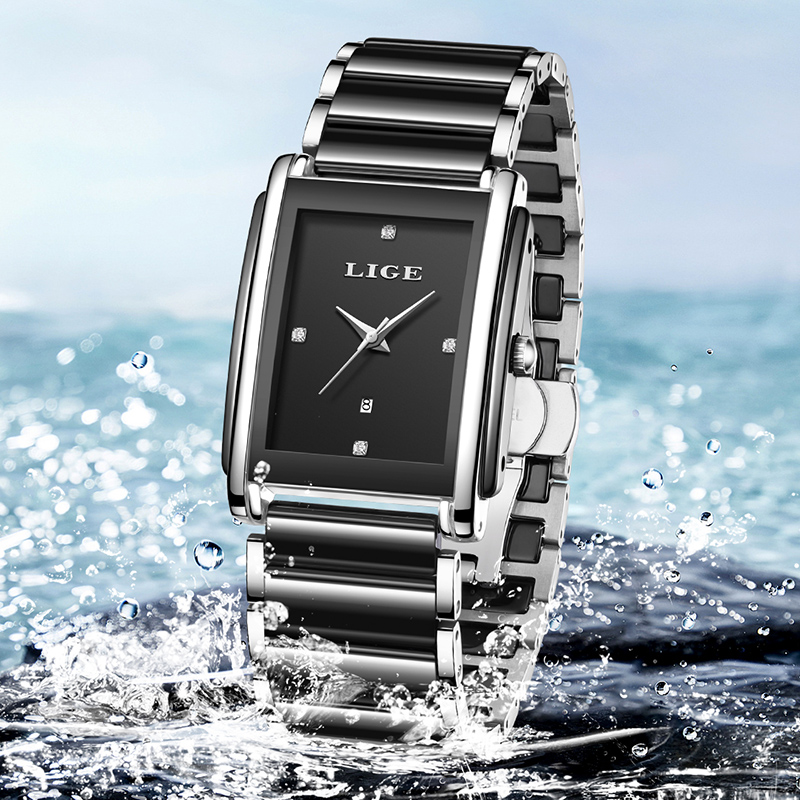 นาฬิกาข้อมือผู้หญิง LIGE รุ่นใ - Luxury Ceramic Watch บทวิจารณ์และราคา