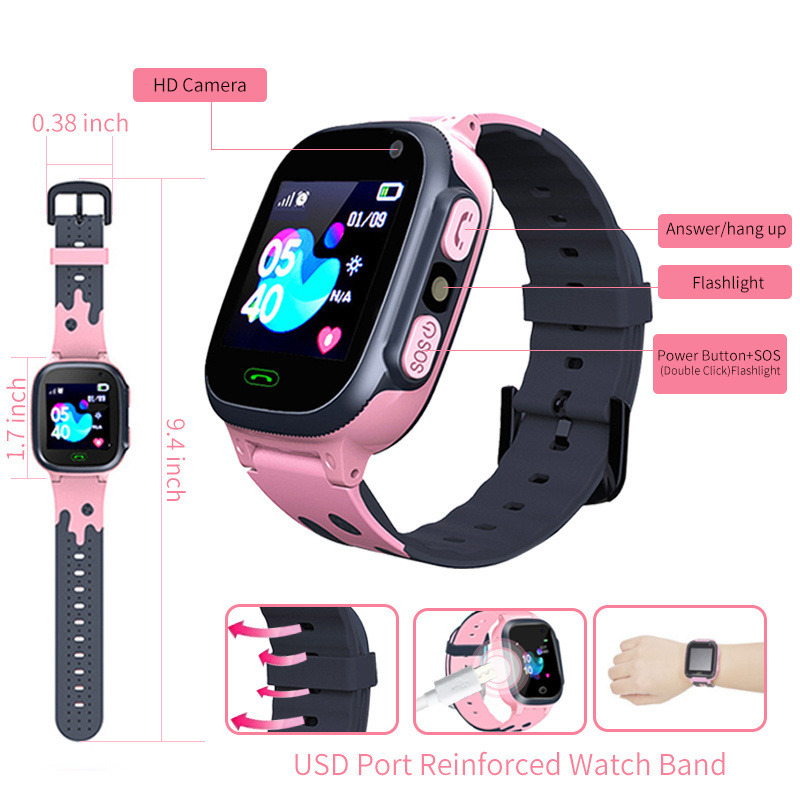 เด็กดูสมาร์ทนาฬิกาอัจฉริยะกันน - Smartwatch Watches Girls บทวิจารณ์และราคา