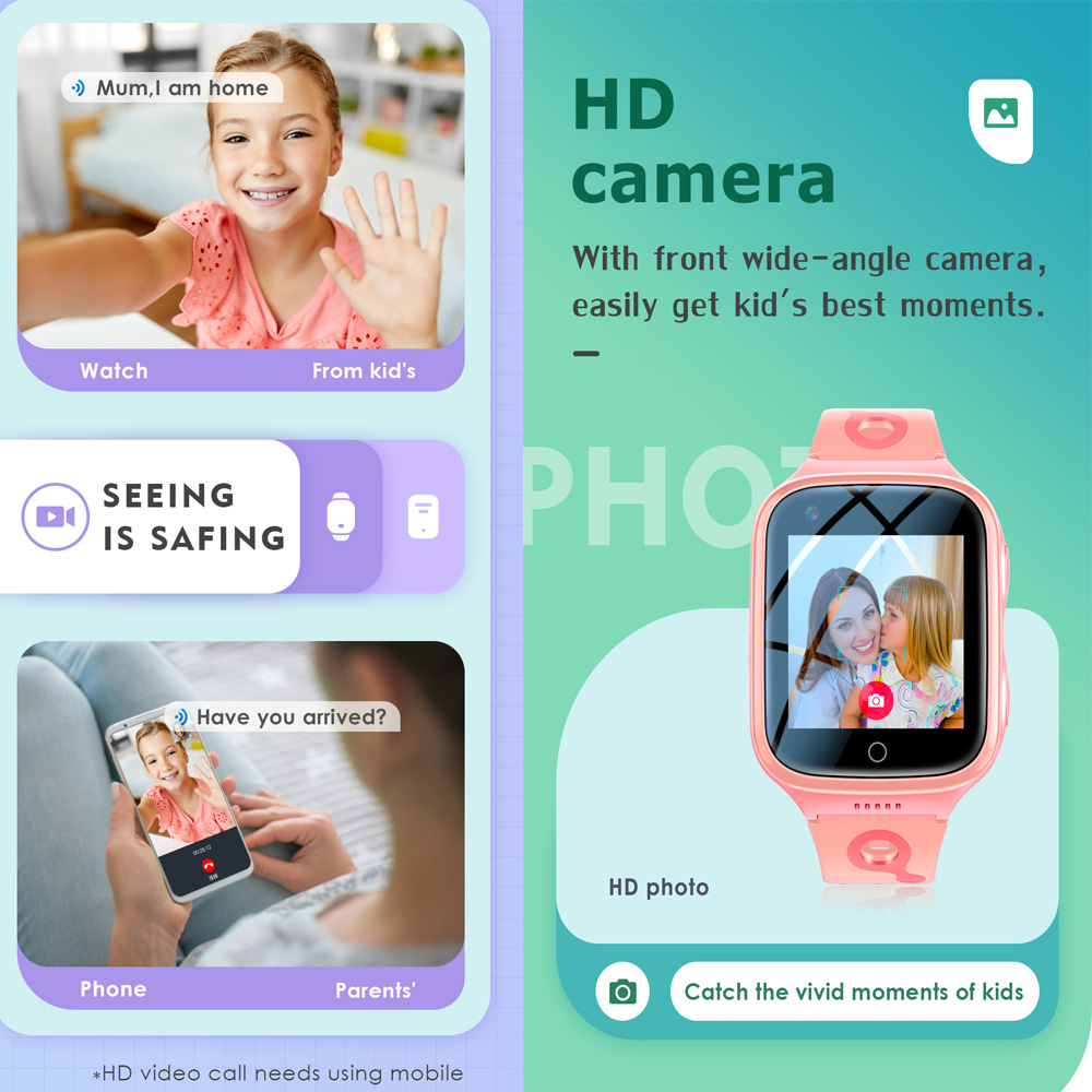 สมาร์ทวอทช์ 4G สำหรับเด็ก GPS  - Smartwatch Watches For Kids With Gps บทวิจารณ์และราคา