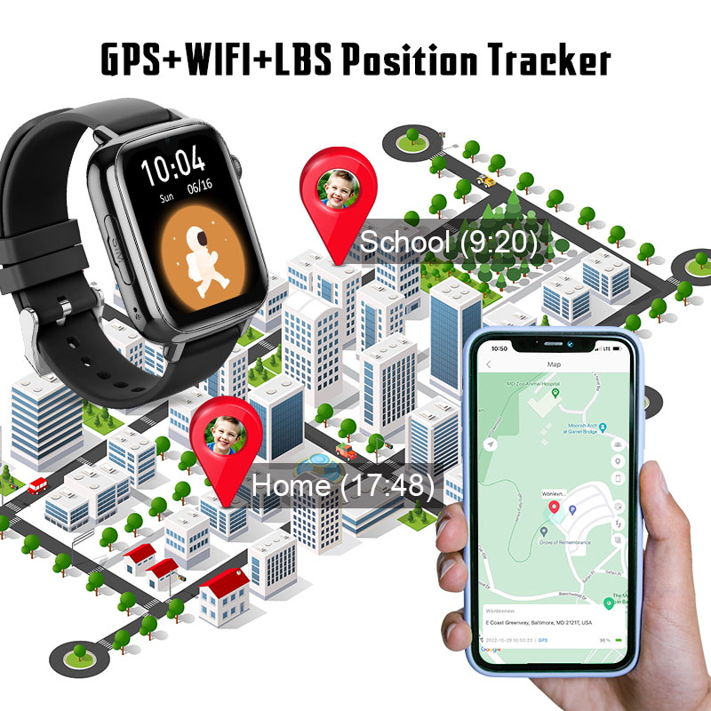 Wonlex KT34 เด็กสมาร์ทนาฬิกา 4 - Smartwatch Watches For Kids With Gps บทวิจารณ์และราคา
