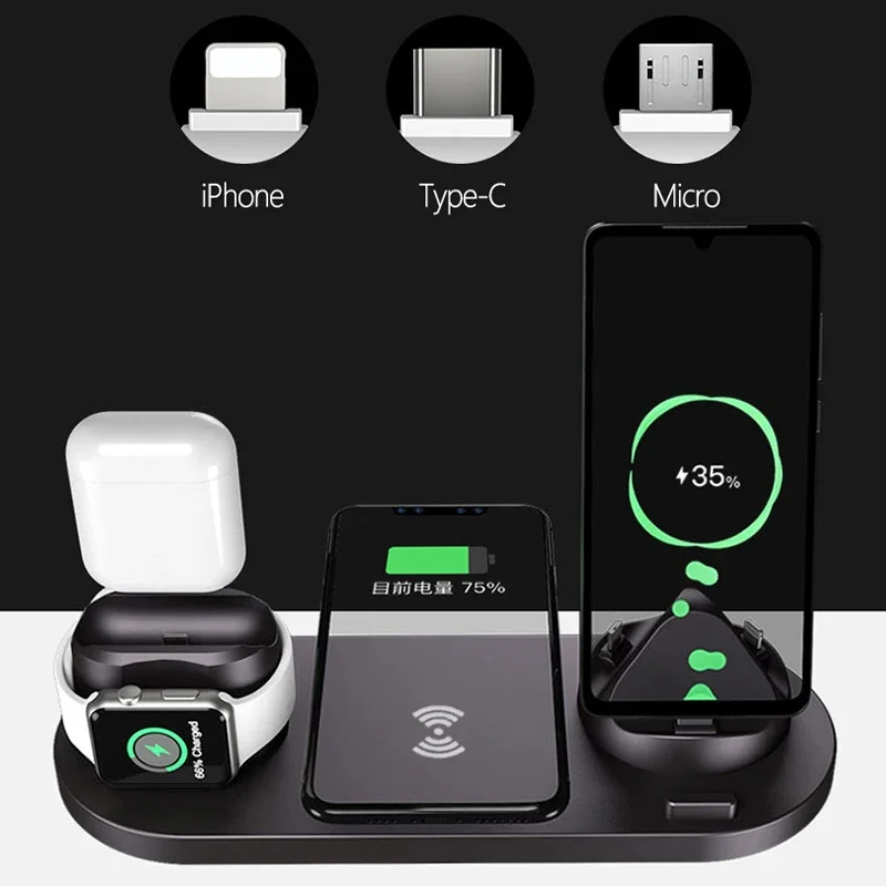 เครื่องชาร์จไร้สายแบบเร็ว 6 in - Watch Xs8 บทวิจารณ์และราคา