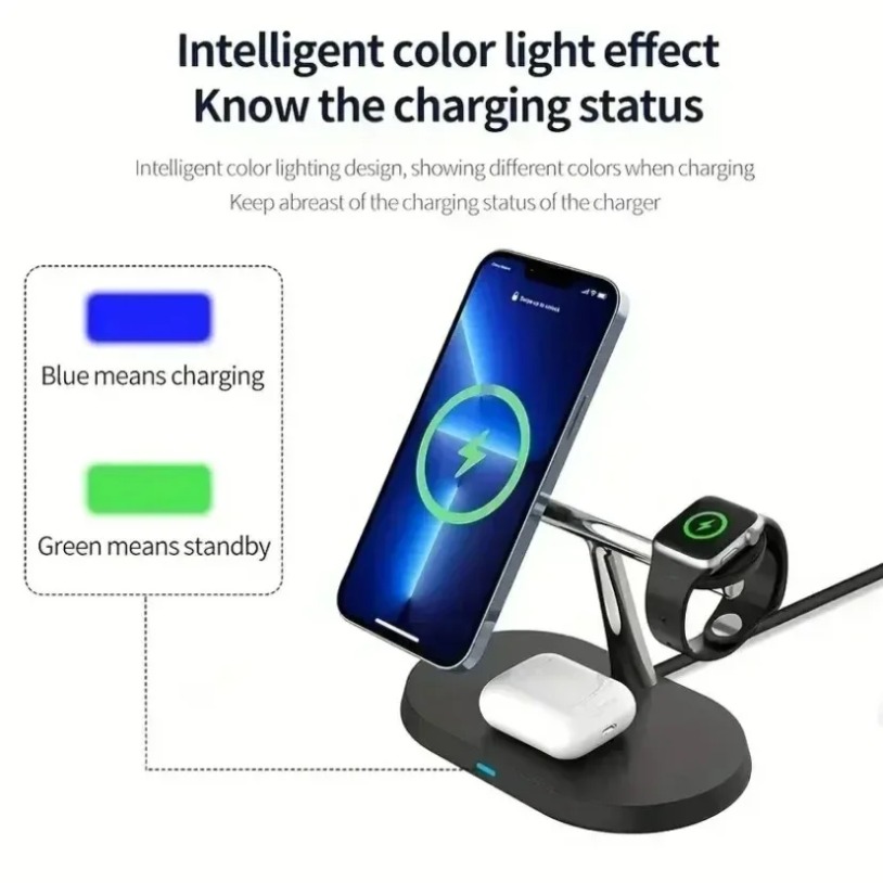 แท่นชาร์จไร้สายแม่เหล็ก 3 in 1 - Smartwatch Apple Watch บทวิจารณ์และราคา