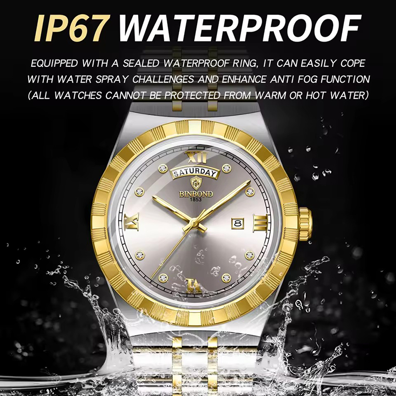 นาฬิกาข้อมือผู้ชาย BINBOND แฟช - Smartwatch Trending Watches For Men บทวิจารณ์และราคา