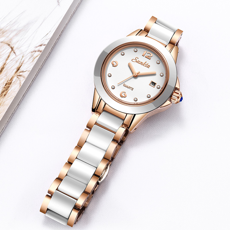 ซุนก้าต้าแฟชั่นนาฬิกาควอทซ์ผู้ - Luxury Ceramic Watch บทวิจารณ์และราคา