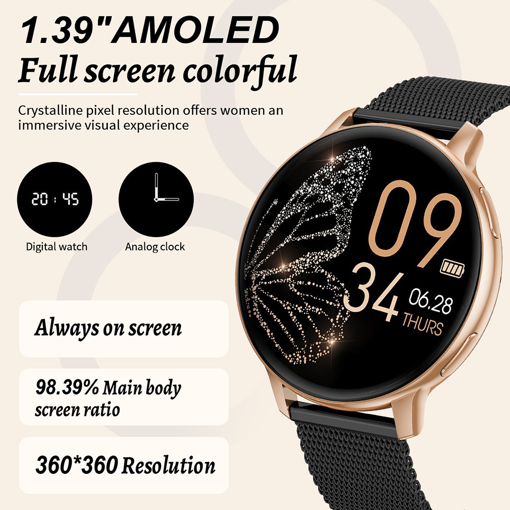 LIGE แฟชั่นสมาร์ทวอทช์ผู้หญิงโ - Smartwatch Ladies Watches For Women บทวิจารณ์และราคา