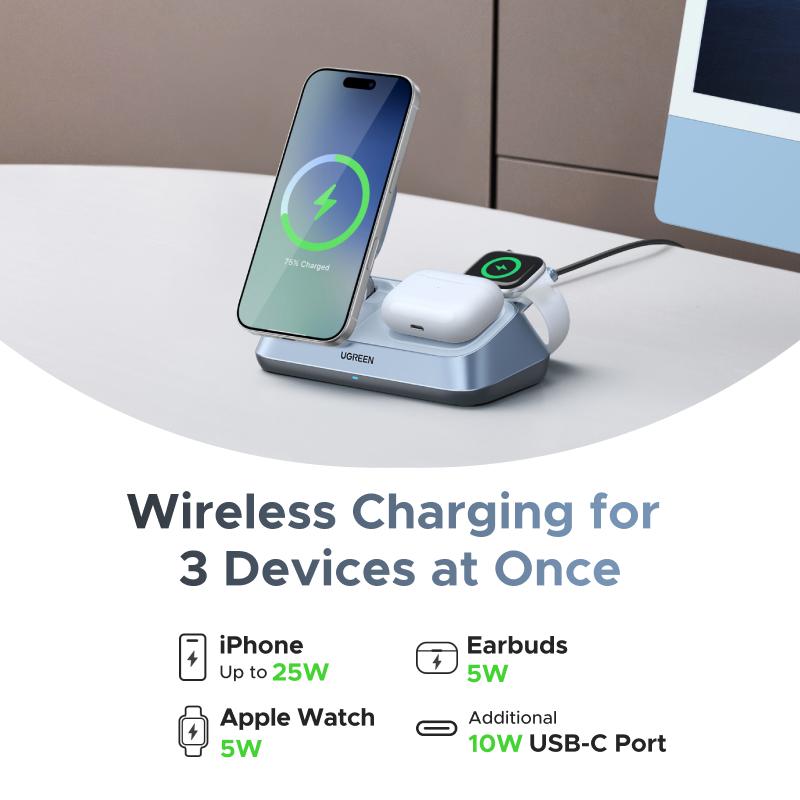 แท่นชาร์จไร้สายแม่เหล็ก UGREEN - Smartwatch Apple Watch บทวิจารณ์และราคา