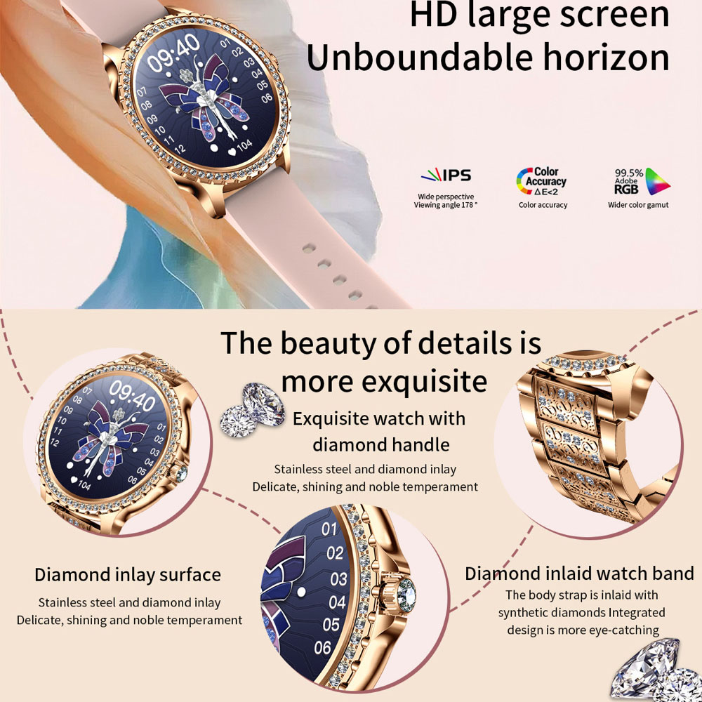 696 นาฬิกาสมาร์ทวอทช์บลูทูธสำห - Smartwatch Ladies Watches For Women บทวิจารณ์และราคา