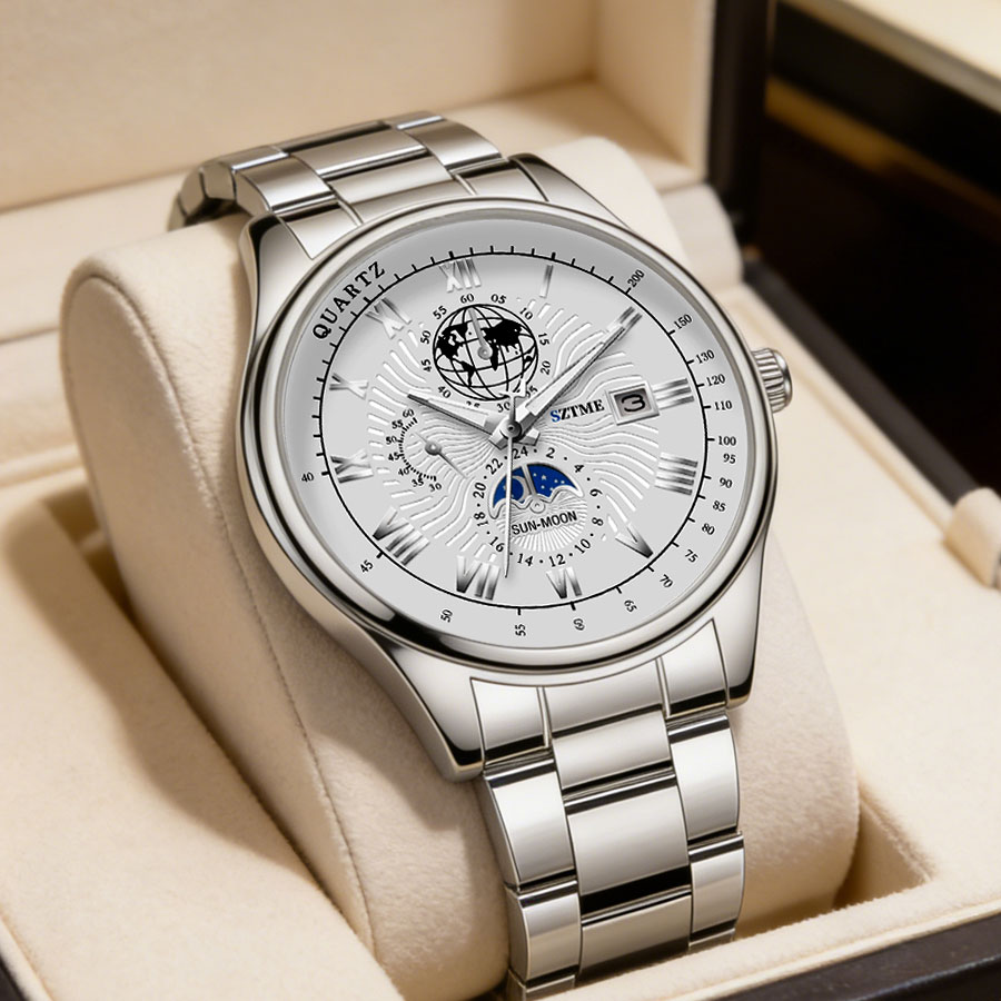 นาฬิกาข้อมือผู้ชายสุดหรู สายสต - Smartwatch Trending Watches For Men บทวิจารณ์และราคา