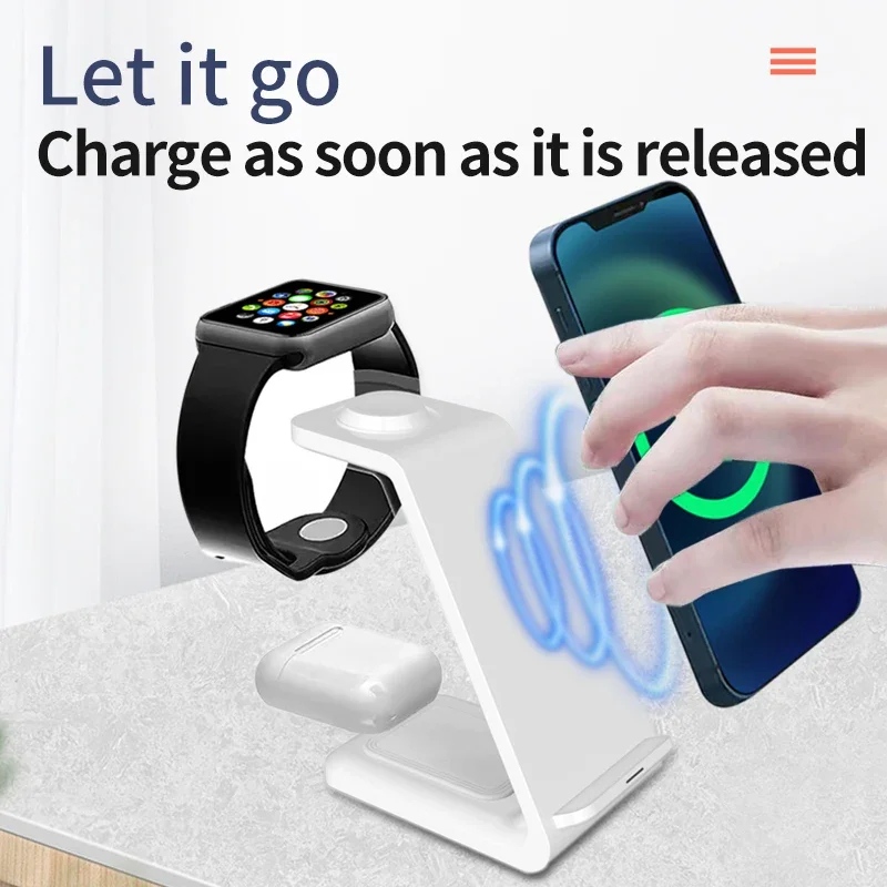30W 3 In 1 Wireless Charger แท - Watch Xs8 บทวิจารณ์และราคา