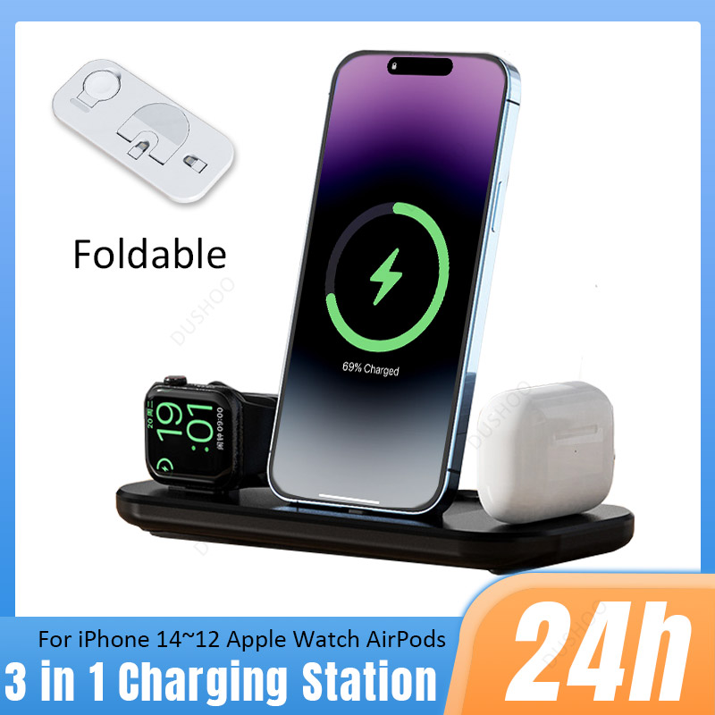 แท่นชาร์จไร้สาย 3 in 1 สำหรับ  - Watch Xs8 บทวิจารณ์และราคา