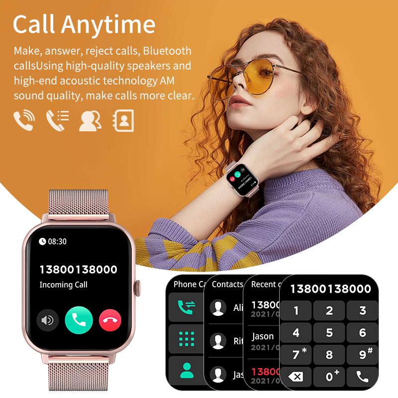 LIGE ผู้หญิง Smartwatch บลูทูธ - Smartwatch Watch Whatsapp บทวิจารณ์และราคา