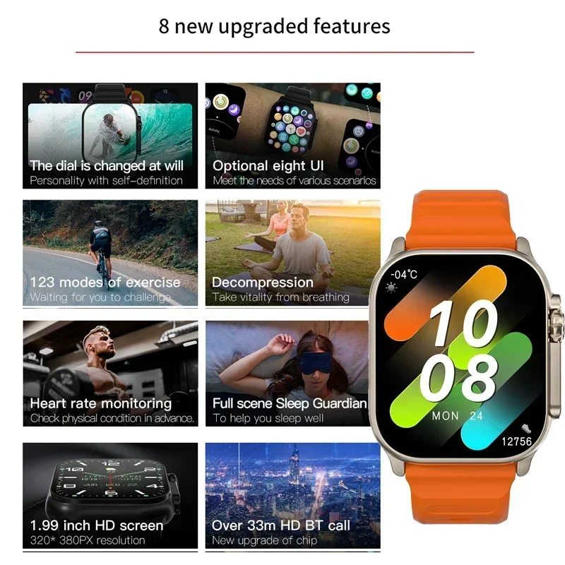 นาฬิกาซีรีส์ 9 รุ่นใหม่ PK HK8 - Smartwatch Watches Girls บทวิจารณ์และราคา