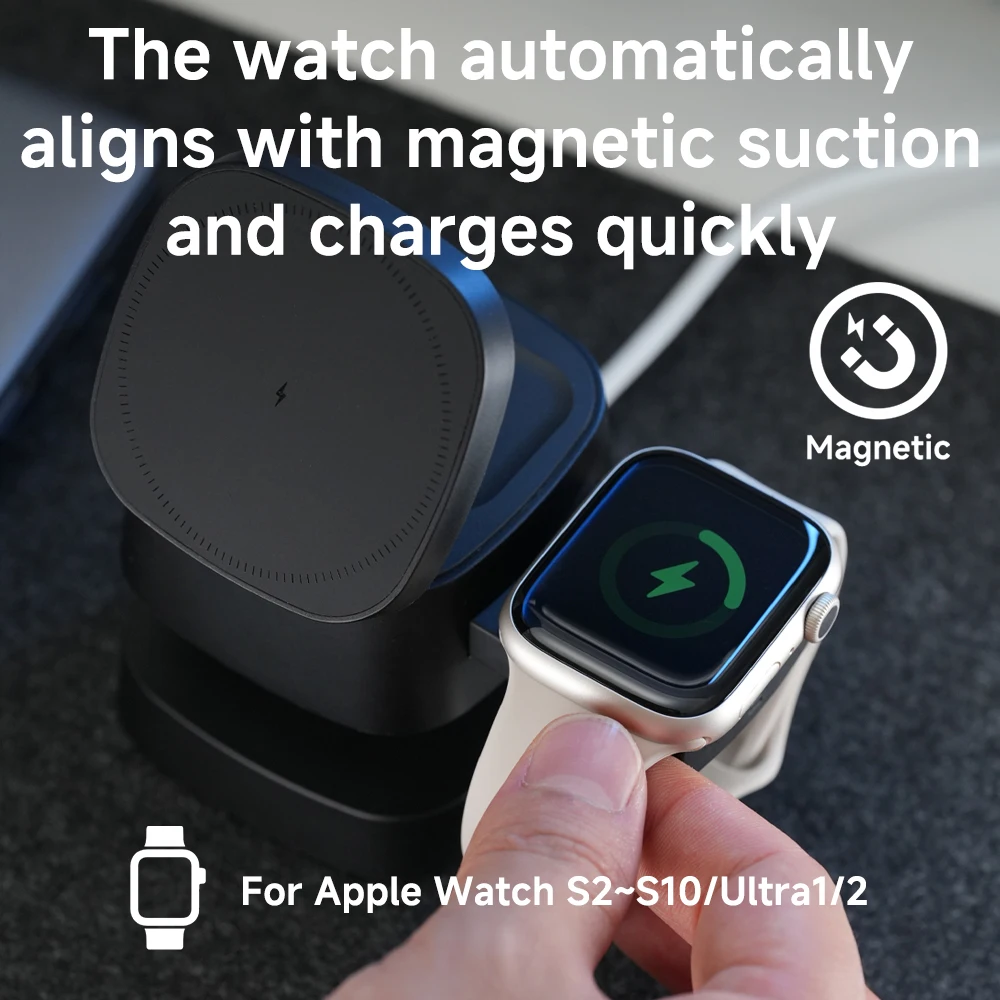 แท่นชาร์จไร้สายแม่เหล็ก 3 in 1 - Smartwatch Apple Watch บทวิจารณ์และราคา