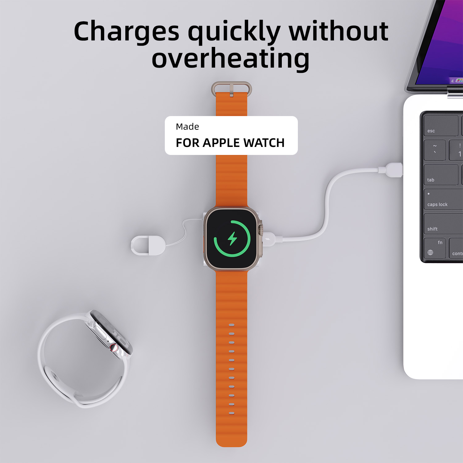 โบโนลาเครื่องชาร์จไร้สายแบบแม่ - Smartwatch Apple Watch บทวิจารณ์และราคา