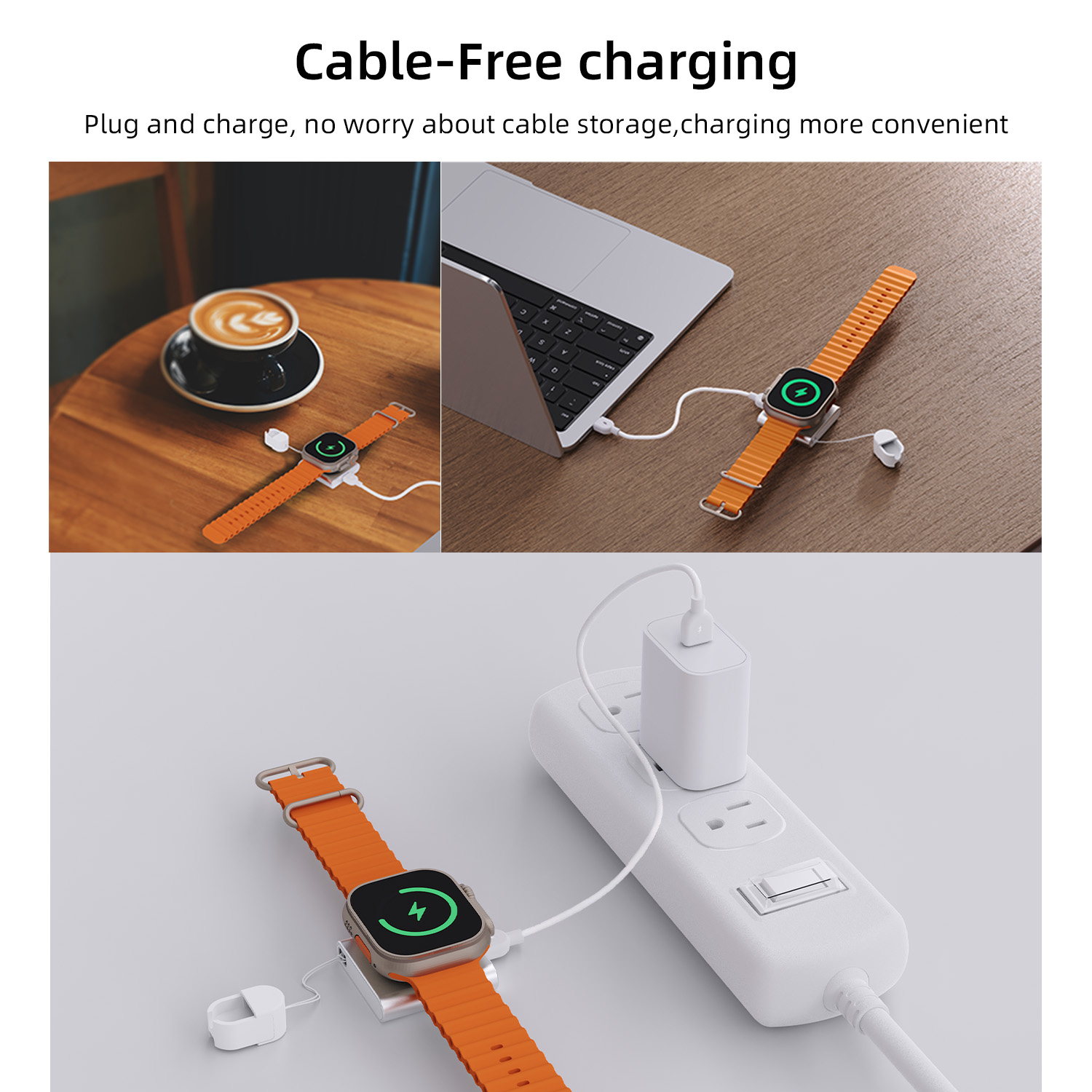โบโนลาเครื่องชาร์จไร้สายแบบแม่ - Smartwatch Apple Watch บทวิจารณ์และราคา