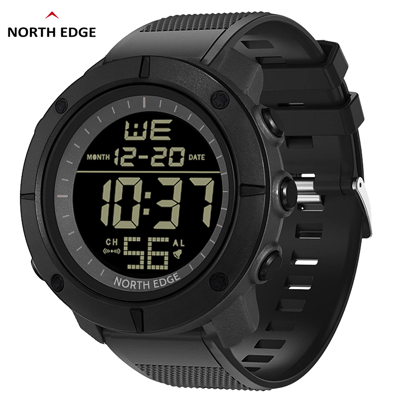 NORTH EDGE Mens ดิจิตอลนาฬิกาท - Smartwatch Army Watches For Men บทวิจารณ์และราคา