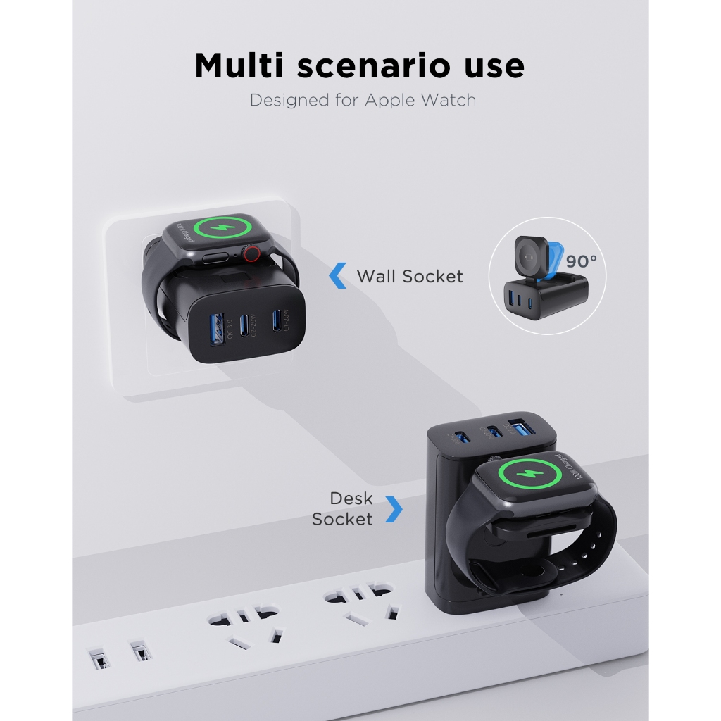 Oatsbasf 4 In 1 QC3.0 Fast Mag - Smartwatch Apple Watch บทวิจารณ์และราคา
