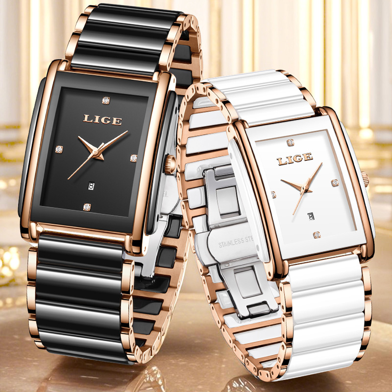 LIGE แฟชั่นนาฬิกาผู้หญิงหรูหรา - Luxury Ceramic Watch บทวิจารณ์และราคา